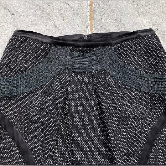 ETRO Wool Knit Knee Length Pencil Black with Green Size 40/US 4 Italy - Picture 3 of 8